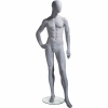 UBM-3 Male Mannequin - Oval Head, Right Hand on Hip, Left Leg Slightly Bent -Natural