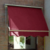 Awntech MS3-B, Retractable Window Awning 3'W x 2'D x 2'H Burgundy