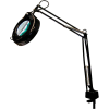 3-Diopter Fluorescent Magnifier Lamp w/ AC receptacle, Black