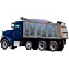 Xtarps, MT-DT-751400, Dump Truck Tarp, Heavy Duty, Industrial Grade, 7.5'W x 14'L, Black