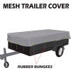 Xtarps, MT-TT-1016, Utility Trailer Mesh Cover, 10'W x 16'L, Black