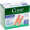 Curad® Flex Fabric Bandages, Knuckle, 3"L x 1-1/2"W, 100/Box
