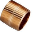 1/4 In. X Close Lead Free Red Brass Pipe Nipple - 140 PSI - Domestic - Pkg Qty 75