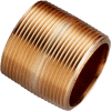 1 In. X 1-1/2 In. Lead Free Seamless Red Brass Pipe Nipple - 140 PSI - Sch. 40 - Domestic