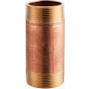 2 In. X 4-1/2 In. Lead Free Seamless Red Brass Pipe Nipple - 140 PSI - Sch. 40 - Import - Pkg Qty 10