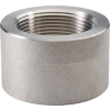 Ss 304/304l Forged Pipe Fitting 1/8" Half Coupling Npt Female X Plain - Pkg Qty 45