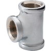 Chrome Plated Brass Pipe Fitting 3/8 X 3/8 X 1/2 Reducing Tee Npt Female - Pkg Qty 25