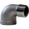 1 In. 304 Stainless Steel 90 Degree Street Elbow - MNPT X FNPT - Class 150 - 300 PSI - Import