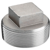 Iso Ss 316 Cast Pipe Fitting Square Head Cored Plug 2-1/2" Npt Male - Pkg Qty 10