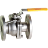 3 In. Stainless Steel Flanged Full Port Ball Valve - 2 Piece - Direct Mount - 300 PSI