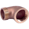 Brass 125 Lb Lead Free Fitting 2-1/2" 90 Degree Street Elbow Npt Male X Female - Pkg Qty 2