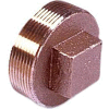 Brass 125 Lb Lead Free Fitting 1-1/4" Square Head Solid Plug Npt Female - Pkg Qty 25