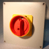 Springer Controls / MERZ ML2-080-AR3E, 80A, 3-Pole, Enclosed Disconnect Switch, Red/Yellow