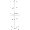 Marv-O-Lus Economy Spinner Rack W/ 24 Hooks, 4 Step Design, Black, 145-4BB2
