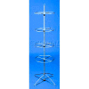Marv-O-Lus Econony Spinner Rack W/ 4 Rings, 4 Step Design, Black, 145-4D16-3/4