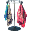 Marv-O-Lus Counter Scarf/Handkerchief Rack, 1 Step Design, Black/Chrome, 156-1D14X