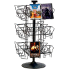 Marv-O-Lus Counter DVD Rack, 24 Pocket Tier, Black, 156-1DVD