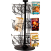 Marv-O-Lus Countertop Video Rack, 24 Pockets, Black, 156-1V