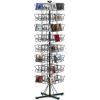 Marv-O-Lus Floor CD Rack, 64 Pockets, Black, 175-2CD
