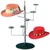 Marv-O-Lus Women's Counter Hat Rack, 4 Tier, Black/Chrome, 32