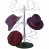Marv-O-Lus Men's Counter Hat Rack, 3 Tier, Black/Chrome, 34