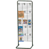 Marv-O-Lus Linear Floor Display, Holds Up To 75 Lbs., Steel, Black, 82