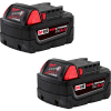 Milwaukee® 48-11-1852 18V Li-Ion M18 Battery 5Ah Extended Capacity 2Pk