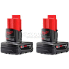Milwaukee® 48-11-2412 12V Li-Ion M12 Battery 3Ah Extended Capacity 2Pk