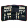 MMF STEELMASTER® Portable 24-Key Case 201502417 Burgundy