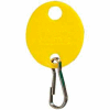 MMF Snap-Hook Oval Key Tags 201800912 Plain, Pack of 20 Tags, Yellow