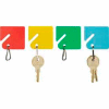 MMF Slotted Rack Key Tags with Snap-Hook 201KCT21 Plain Assorted Color, Clamshell, Pack of 20 Tags