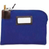 MMF Currency Bag with Built-in Lock 2330981W08 Nylon, 11" x 8-1/2", Navy