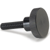 Knurled Thumb Screw w/ Shoulder - M6 x 1.0 - 25mm Thread - 24mm Head Dia. - 16mm Head H - Pkg of 5