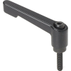 Adjustable Handle w/ Stud - M10 x 1.5 x 40mm Stud - 65mm L x 45mm H Die Cast Handle - MH-417