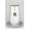 Little Giant 40-Pound Hanging Poultry Feeder 914273, Galvanized Steel, 17" Pan - Pkg Qty 2