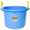 Little Giant PSB70BERRYBLUE Muck Bucket w/Rope Handles Poly & Poly Rope 70 Qt., Berry Blue - Pkg Qty 6