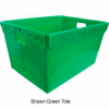 Corrugated Plastic Nestable Tote, 24x17-1/2x13, Natural - Pkg Qty 4