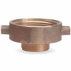 Fire Hose Female/Male Reducer Adapter - 2-1/2 In. NH Female X 1-1/2 In. NH Male - Brass