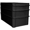 Molded Fiberglass Fibrestat ESD Stacking Tote 808200, Top Overall -23-3/8"L x 12"W x 3-1/8H - Pkg Qty 12