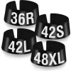 35S Classic Marker, 3/4", Black W/White Print, 25/Pack