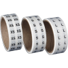 XXL Clear Labels w/Black Print 1/2" Circle 1000/Roll