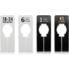 M Rectangular Garment Rack Divider, 5" x 2", White W/Black Print, 10/Pack