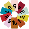 8 Fitting Room Tag, 5" x 3", Red W/Black Print, 10/Pack