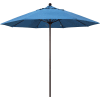 California Umbrella 9' Patio Umbrella - Olefin Frost Blue - Bronze Pole - Venture Series