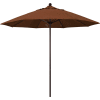 California Umbrella 9' Patio Umbrella - Olefin Teak - Bronze Pole - Venture Series