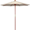 California Umbrella 7.5' Patio Umbrella - Olefin Antique Beige - Hardwood Pole - Grove Series
