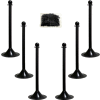 Mr. Chain 71003-6 Plastic Stanchion Kit, Black, 6pk 50' of 2" Chain, 2" Pole, 14" Base, 41"H