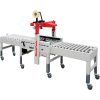 BestPack MSD22 Complete System w/ 3" Head, Conveyors, Legs, Box Stabilizer, Stopper & Casters