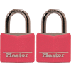 Master Lock® No. 136T Pink Covered Solid Body Padlock - Pkg Qty 16