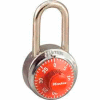 Master Lock® No. 1502LFORJ General Security Combo Padlock LF Shackle - Orange Dial